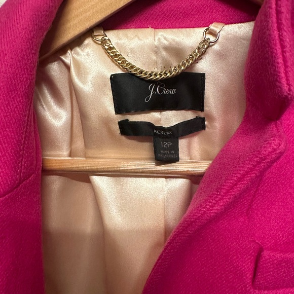 J Crew women’s hot pink winter coat. - Picture 2 of 3